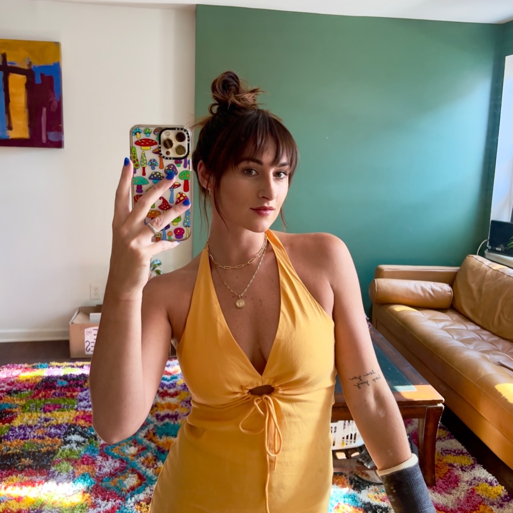 Zara Halter Midi Dress - Picture 6 of 8